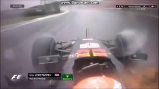Formula 1 2016 Brazil G.P. M. Verstappen spin in the track